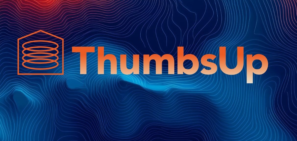 ThumbsUp Logo blue background