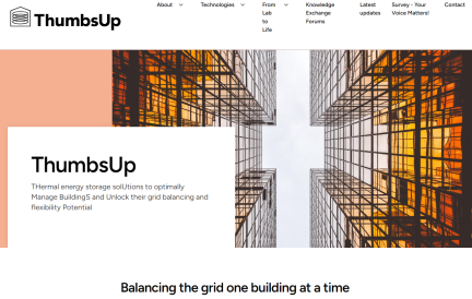 Project website's splash page